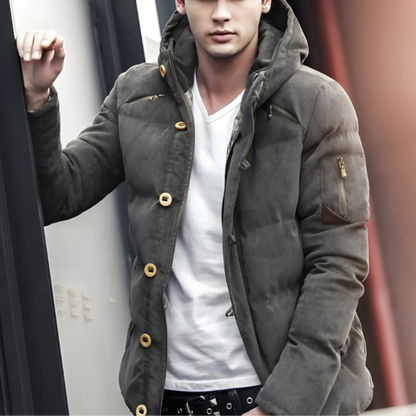 Cevori Relaxed Fit Insulated Insulated Padded Coat