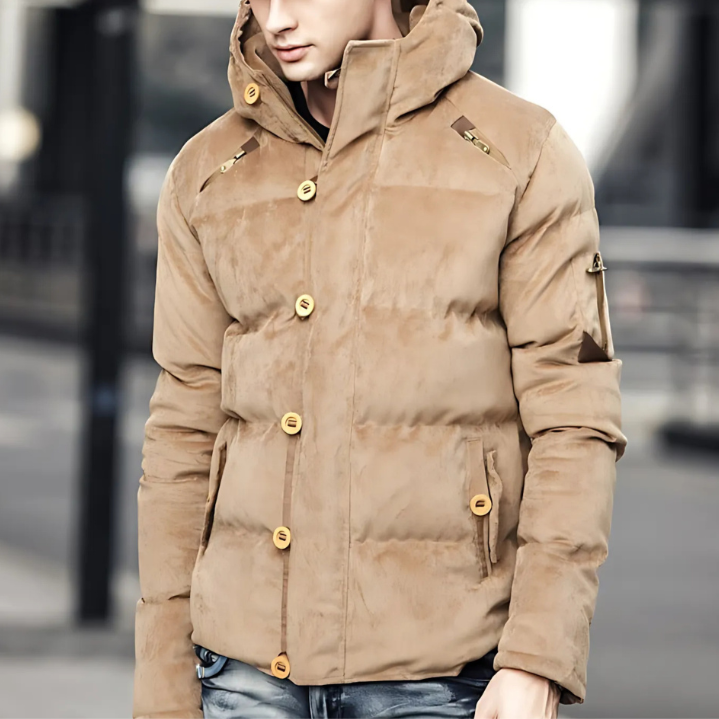 Cevori Relaxed Fit Insulated Insulated Padded Coat