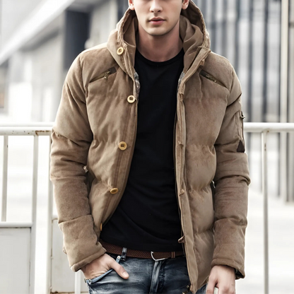 Cevori Relaxed Fit Insulated Insulated Padded Coat
