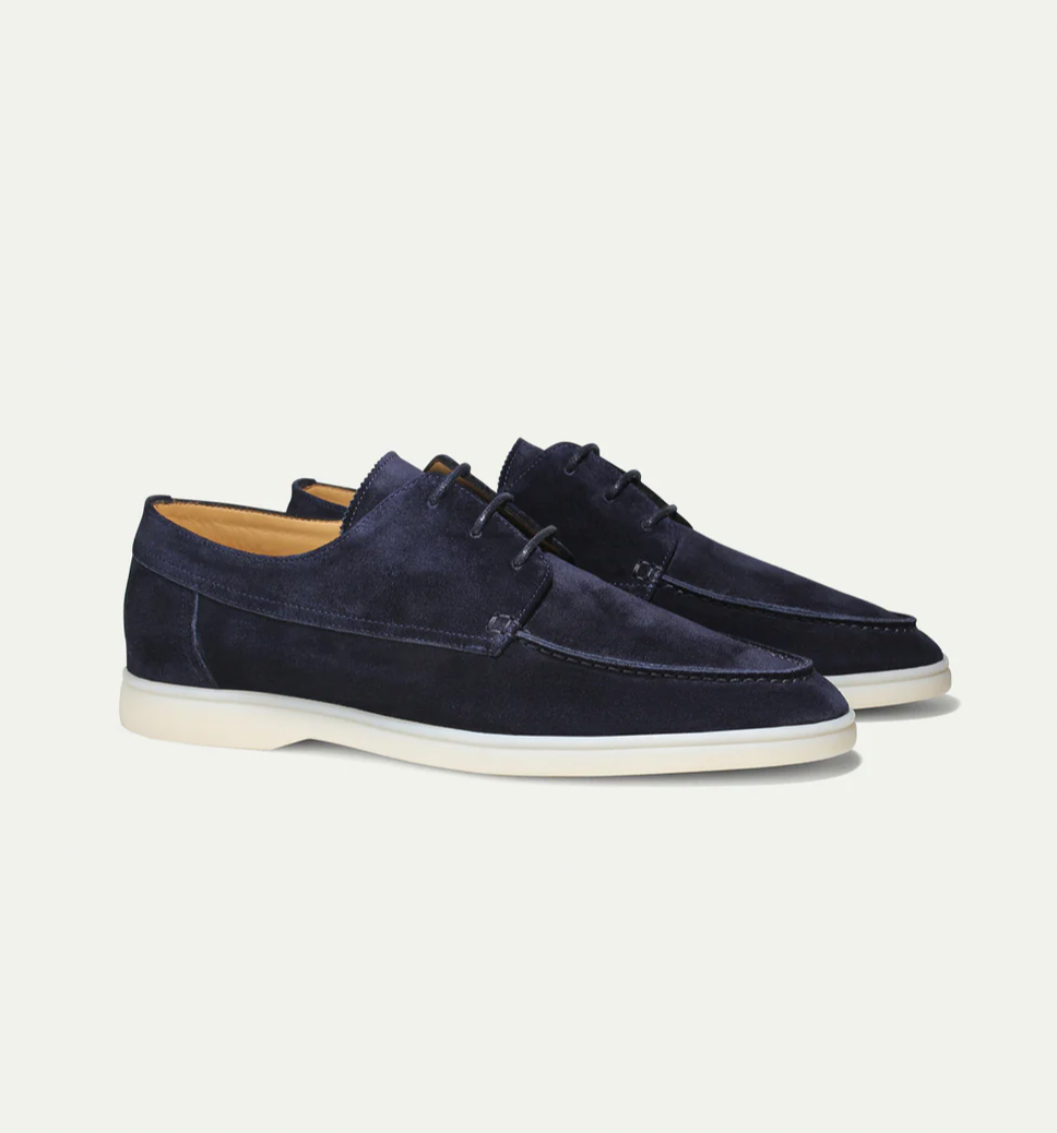 Men’s Suede Lace Up Derby Boat Hybrid Shoes