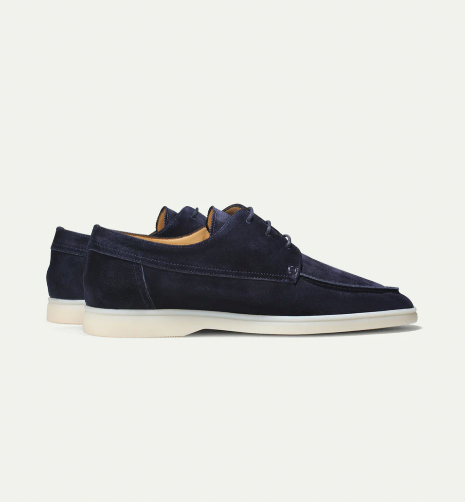 Men’s Suede Lace Up Derby Boat Hybrid Shoes