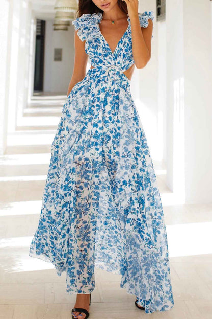 Maris – Summer Floral Criss-cross Dress