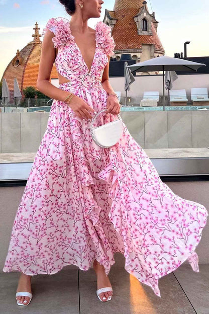 Maris – Summer Floral Criss-cross Dress
