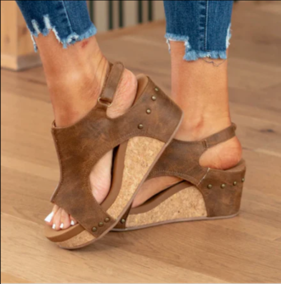 Supportive Chic Women's Orthopedic Wedge Sandals
