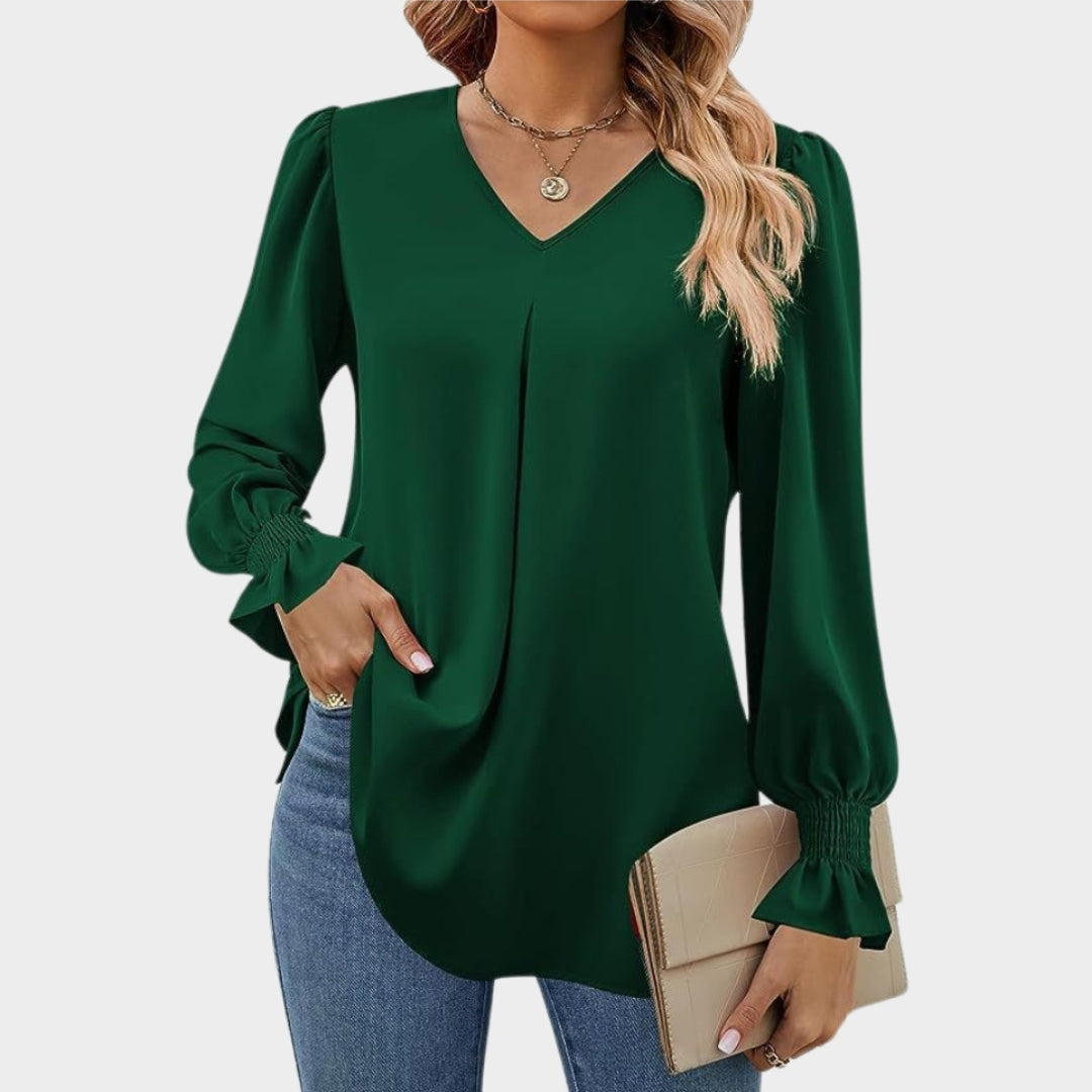 Martha – Women’s V-Neck Blouse