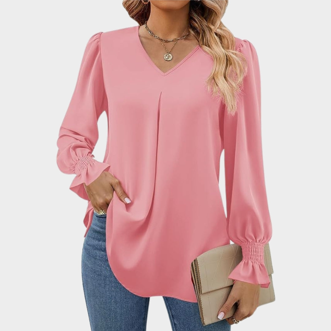 Martha – Women’s V-Neck Blouse
