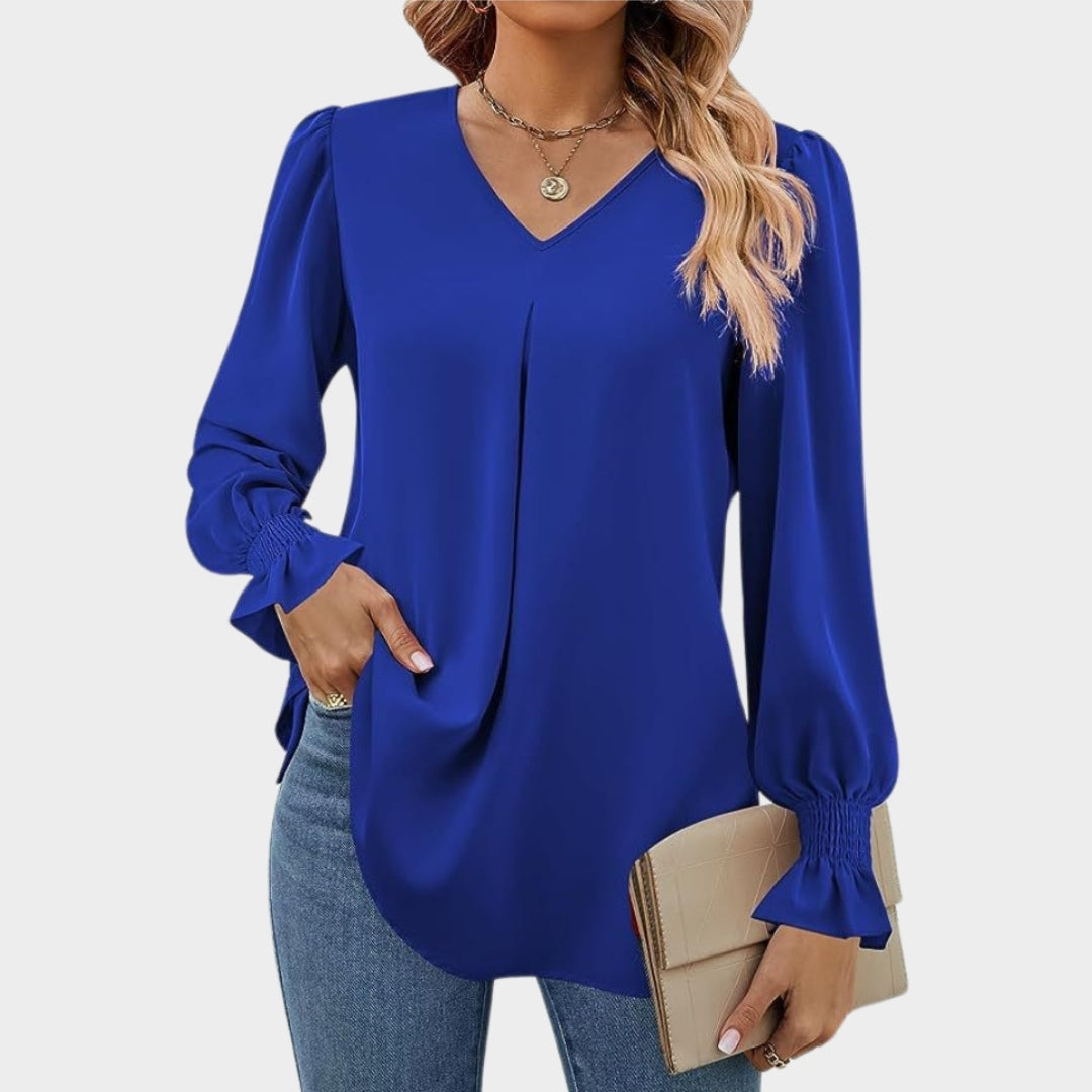Martha – Women’s V-Neck Blouse