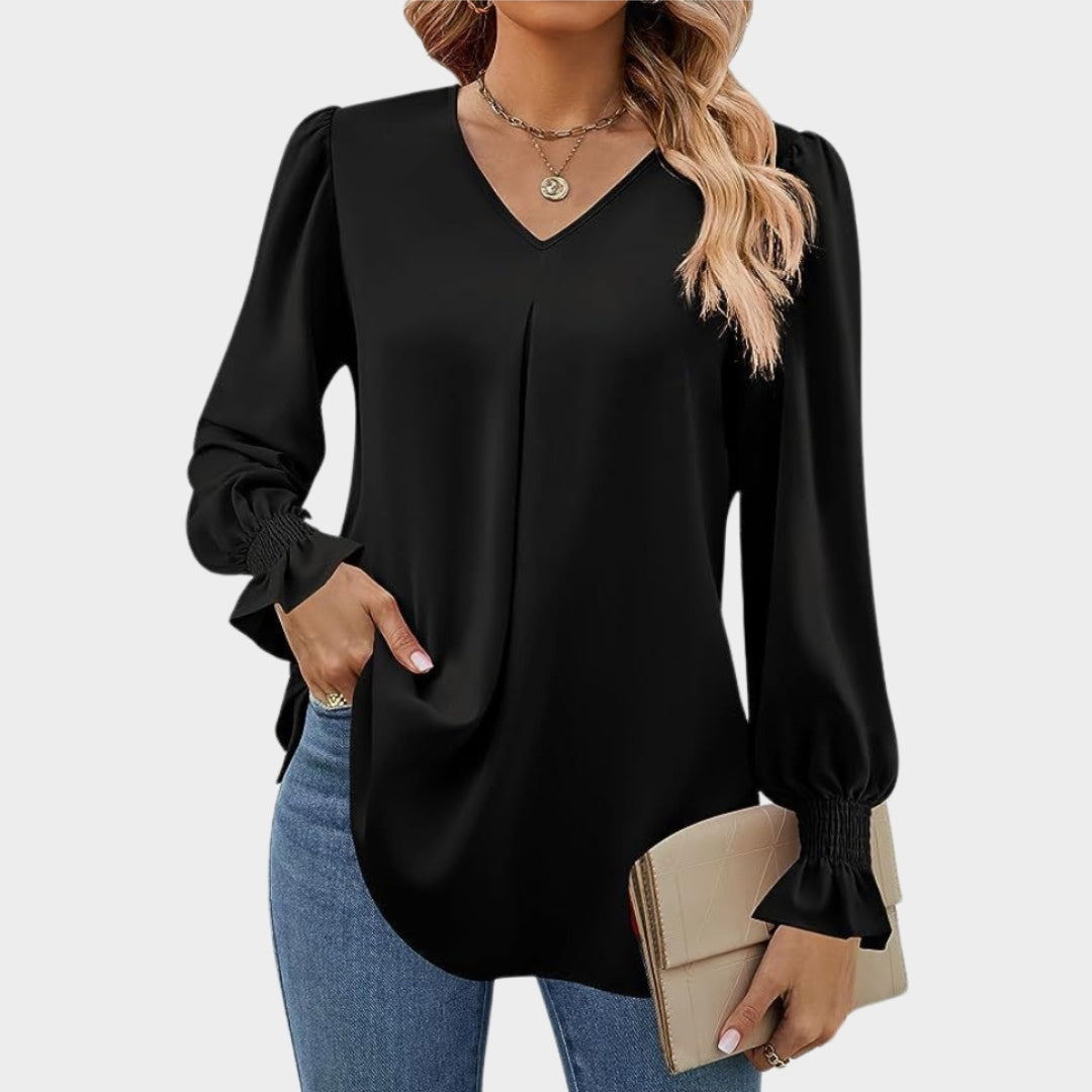 Martha – Women’s V-Neck Blouse