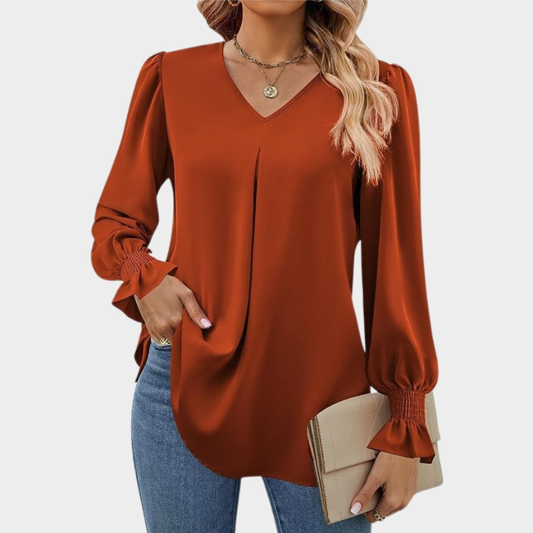 Martha – Women’s V-Neck Blouse