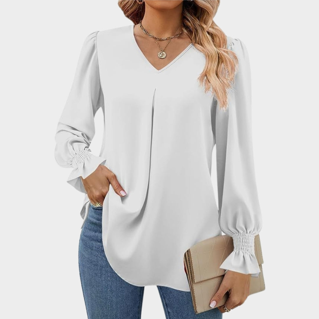Martha – Women’s V-Neck Blouse