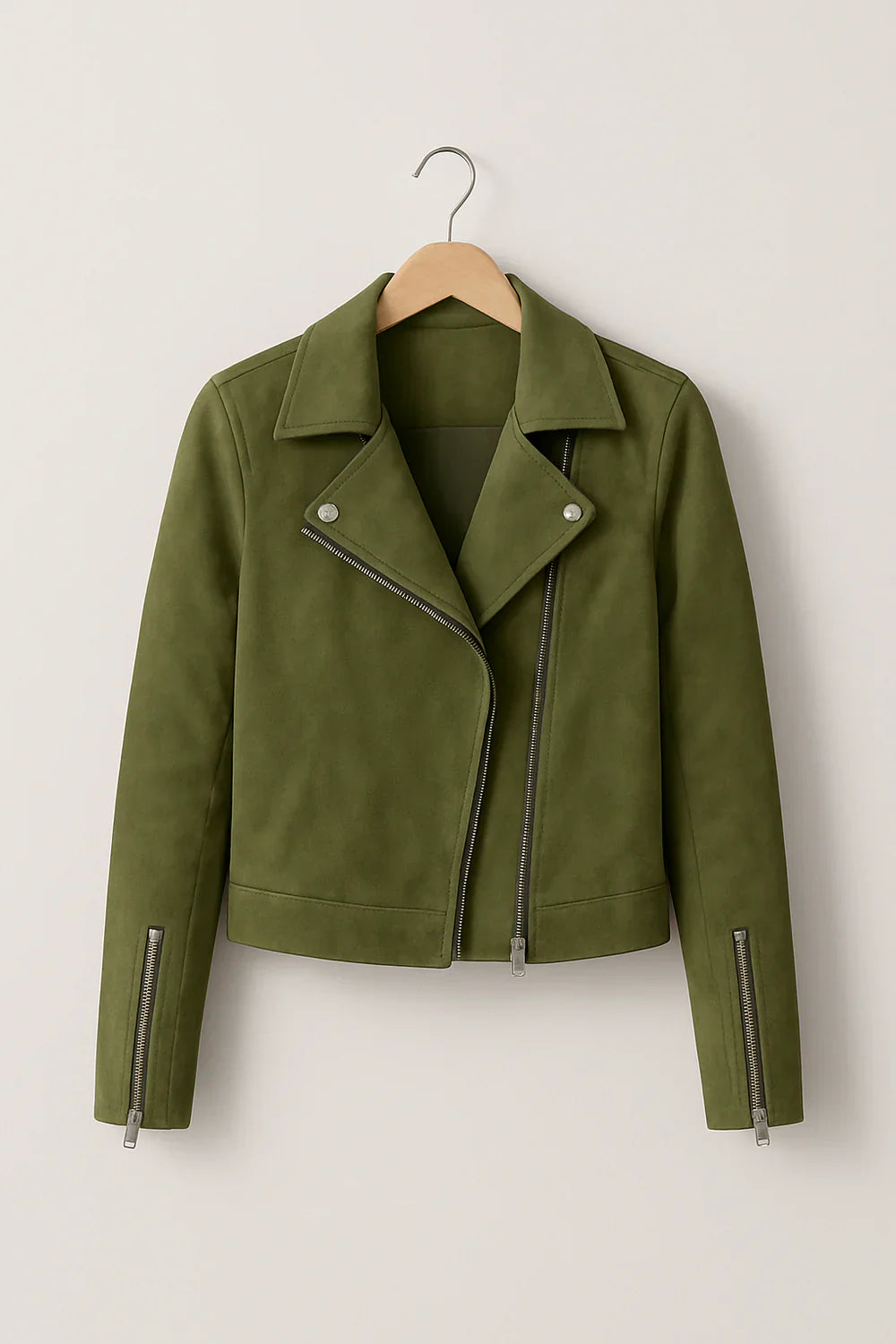 Women’s Zipper Moto Jacket | Bomber