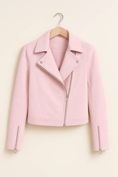 Women’s Zipper Moto Jacket | Bomber