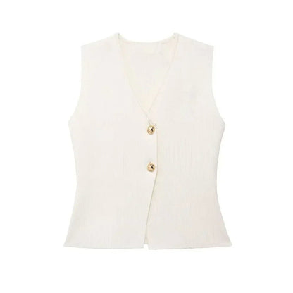 Matilda Top | Women's Sleeveless Gilet Top