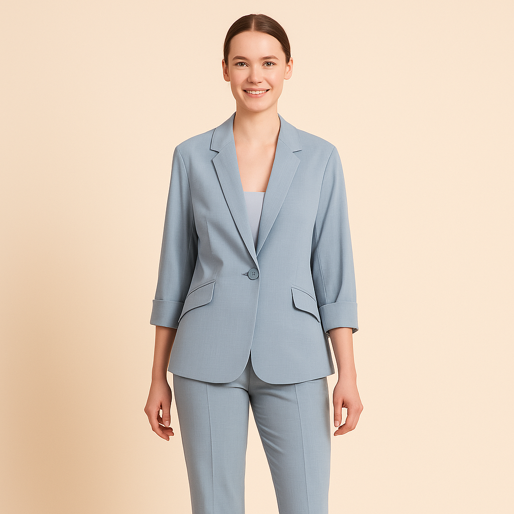 Classic Low Sheen 3/4 Sleeve Jacket