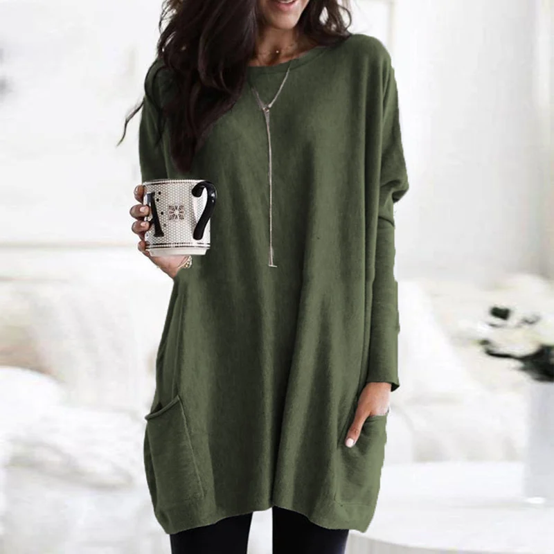 Mckenzie – Oversized Pocket Sweater Tunic