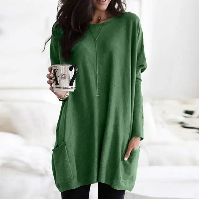 Mckenzie – Oversized Pocket Sweater Tunic