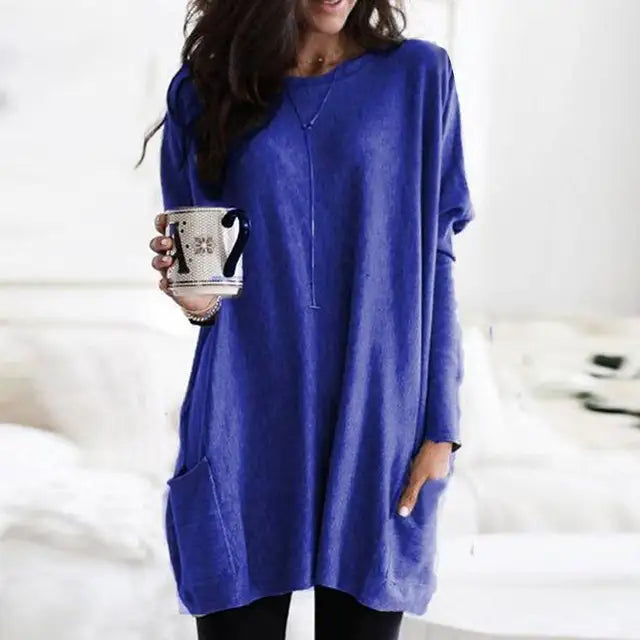 Mckenzie – Oversized Pocket Sweater Tunic