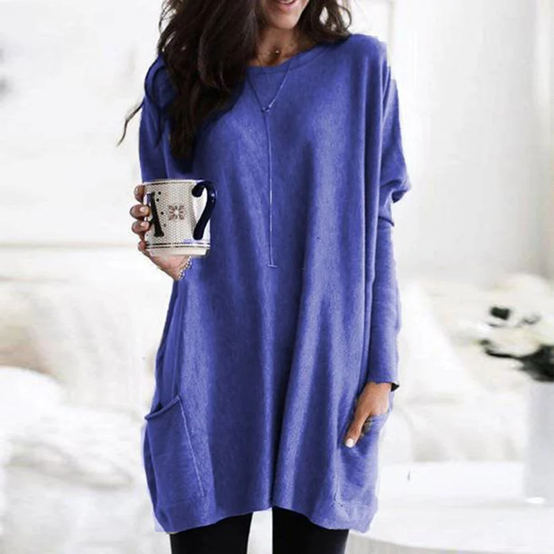 Mckenzie – Oversized Pocket Sweater Tunic