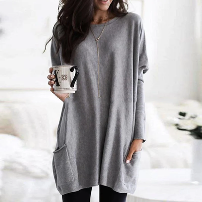 Mckenzie – Oversized Pocket Sweater Tunic