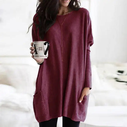 Mckenzie – Oversized Pocket Sweater Tunic