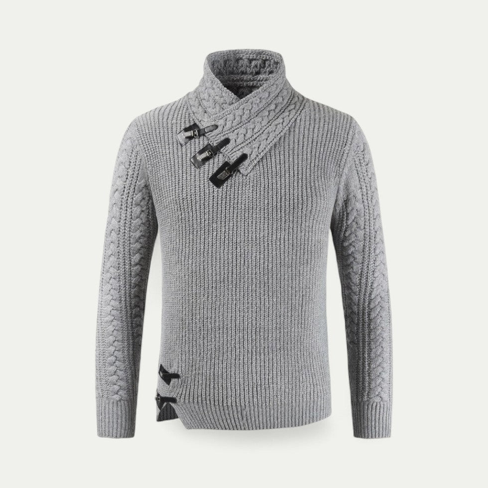 Men’s Chunky Knit Toggle Sweater