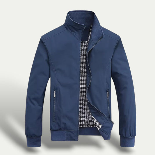 Men’s Check Lined Zip-Up Jacket