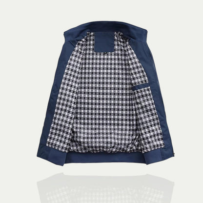 Men’s Check Lined Zip-Up Jacket