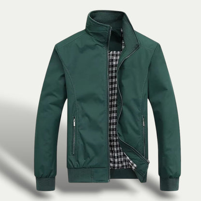Men’s Check Lined Zip-Up Jacket