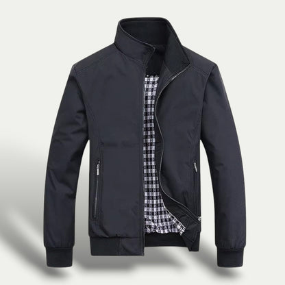 Men’s Check Lined Zip-Up Jacket