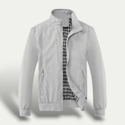 Men’s Check Lined Zip-Up Jacket