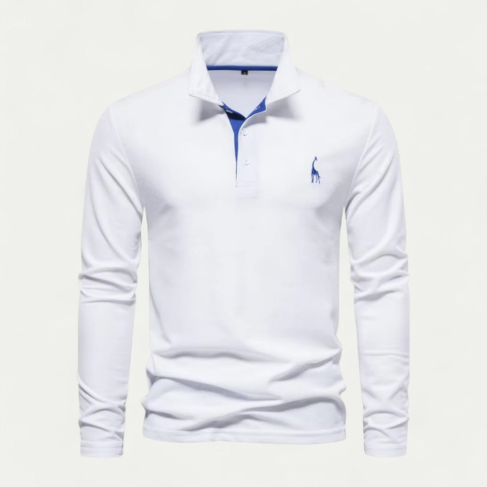 Men’s Long-Sleeve Polo Pullover