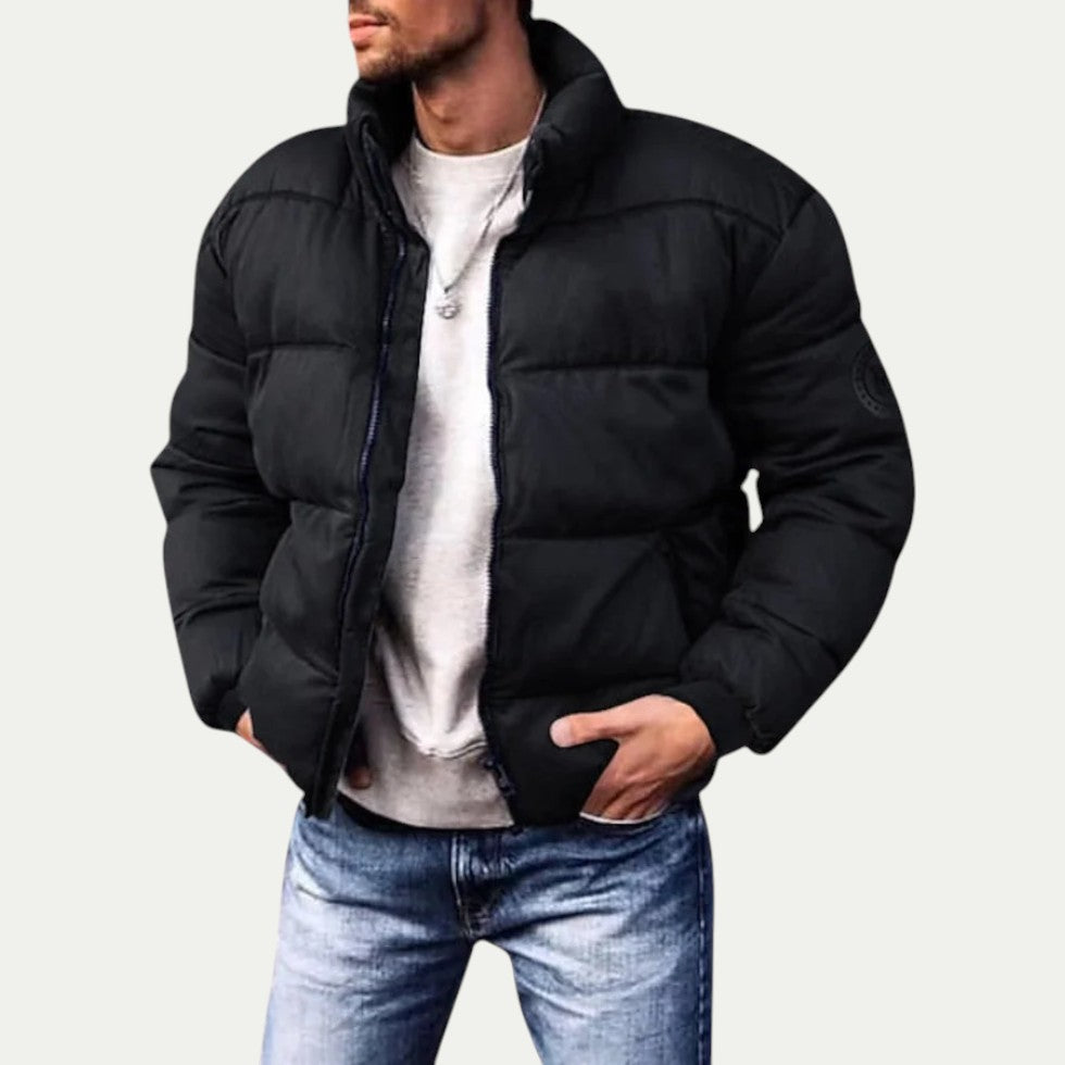 Men’s Cropped Slim Puffer Jacket