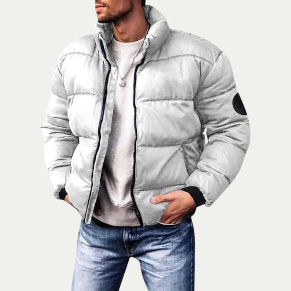 Men’s Cropped Slim Puffer Jacket