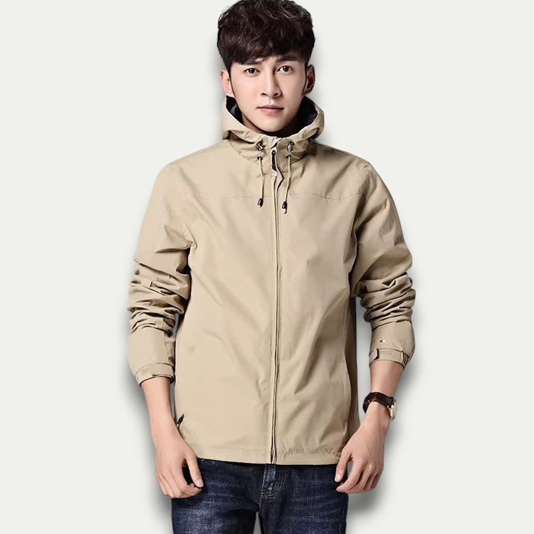 Men’s Minimalist Hooded Technical Jacket