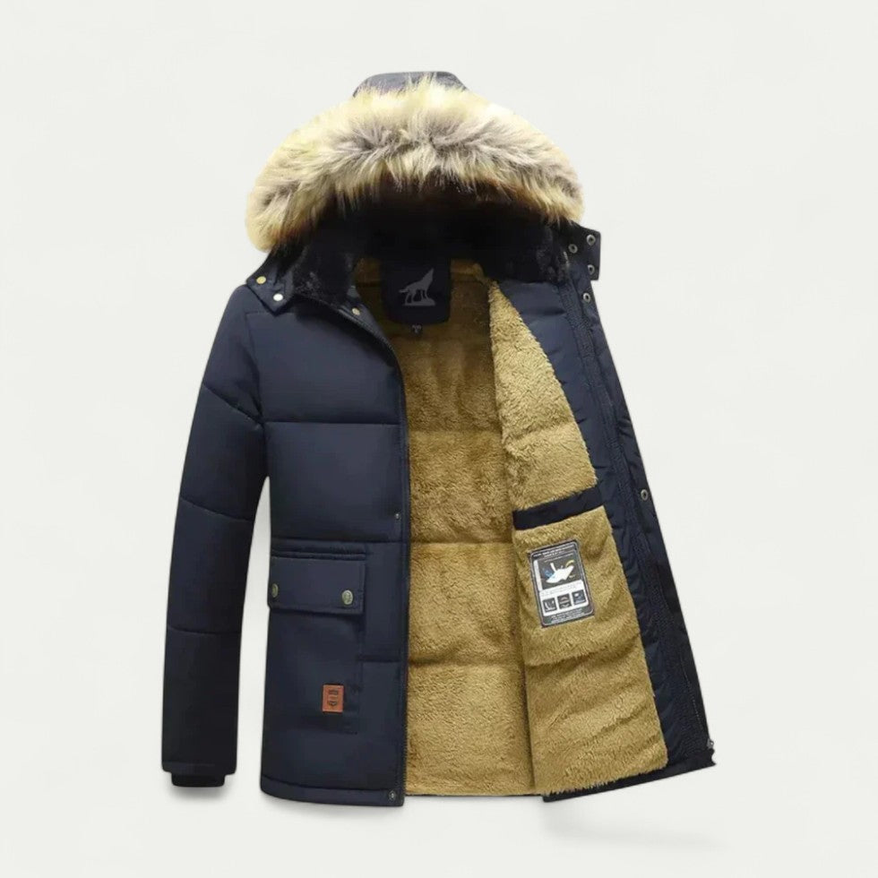 Men’s Thermal Fur Hooded Parka