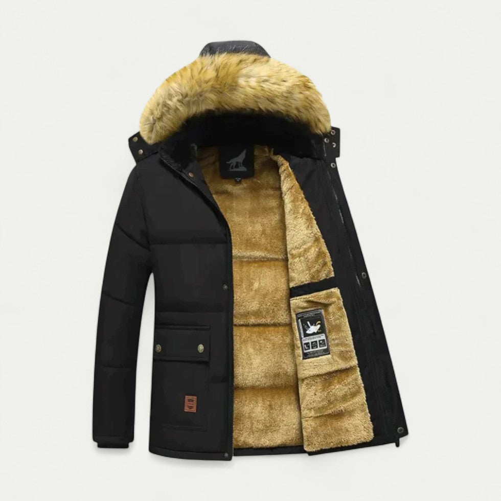Men’s Thermal Fur Hooded Parka
