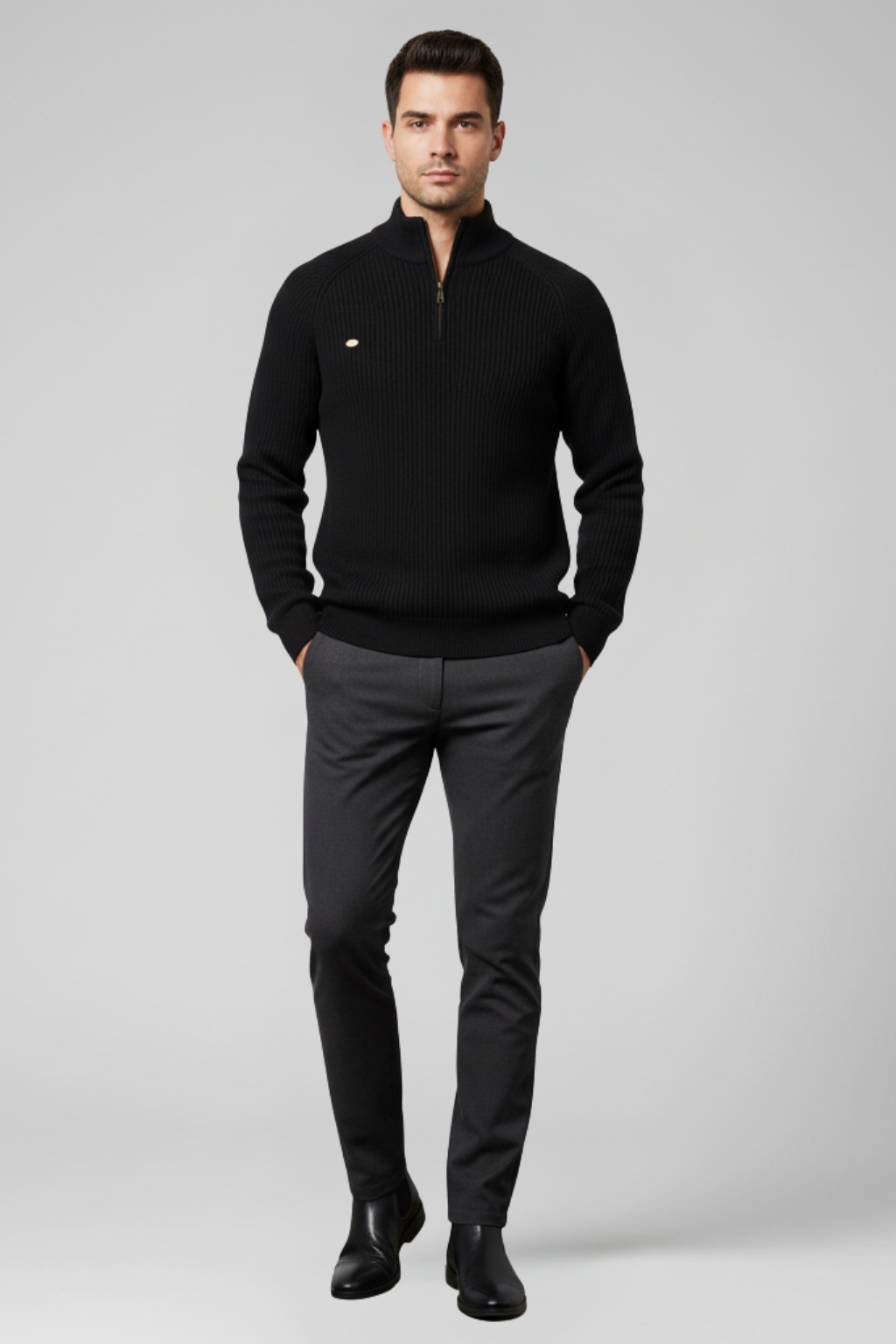 Men’s Classic Fit Half-Zip Sweater