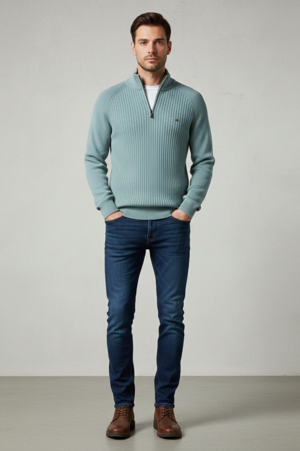 Men’s Classic Fit Half-Zip Sweater