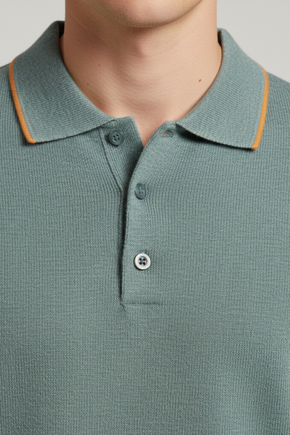 Men’s Structured Collar Polo Shirt