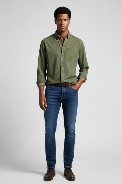 Men’s Long-Sleeve Button-Up Shirt