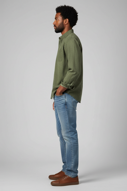 Men’s Long-Sleeve Button-Up Shirt