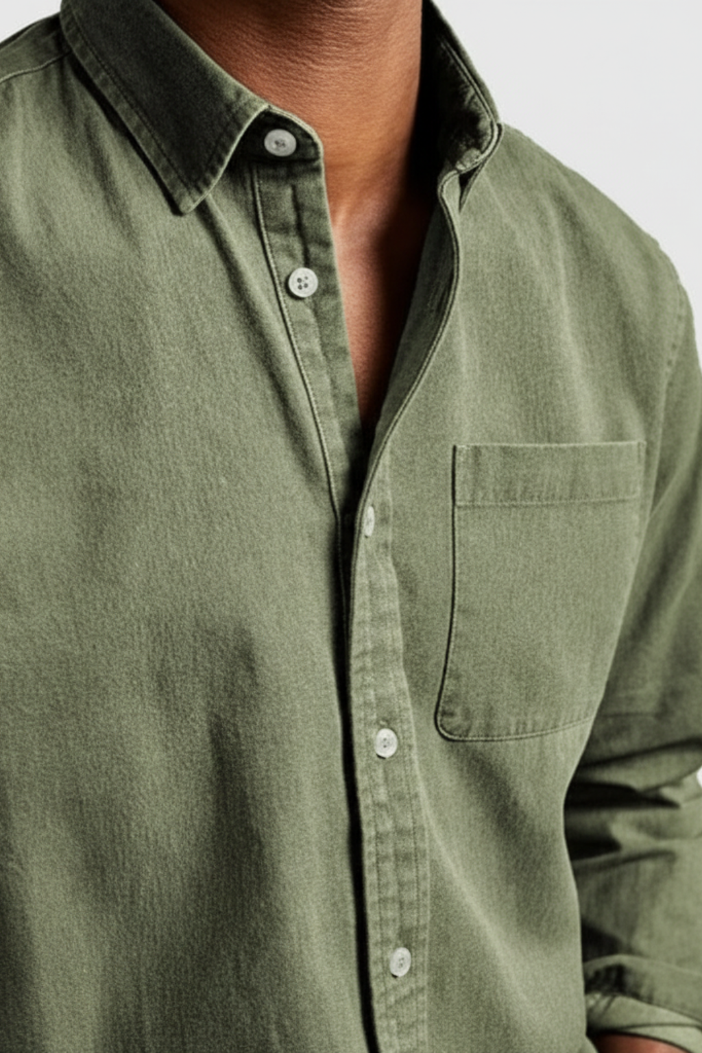 Men’s Casual Button Up Shirt and Denim Outfit Set