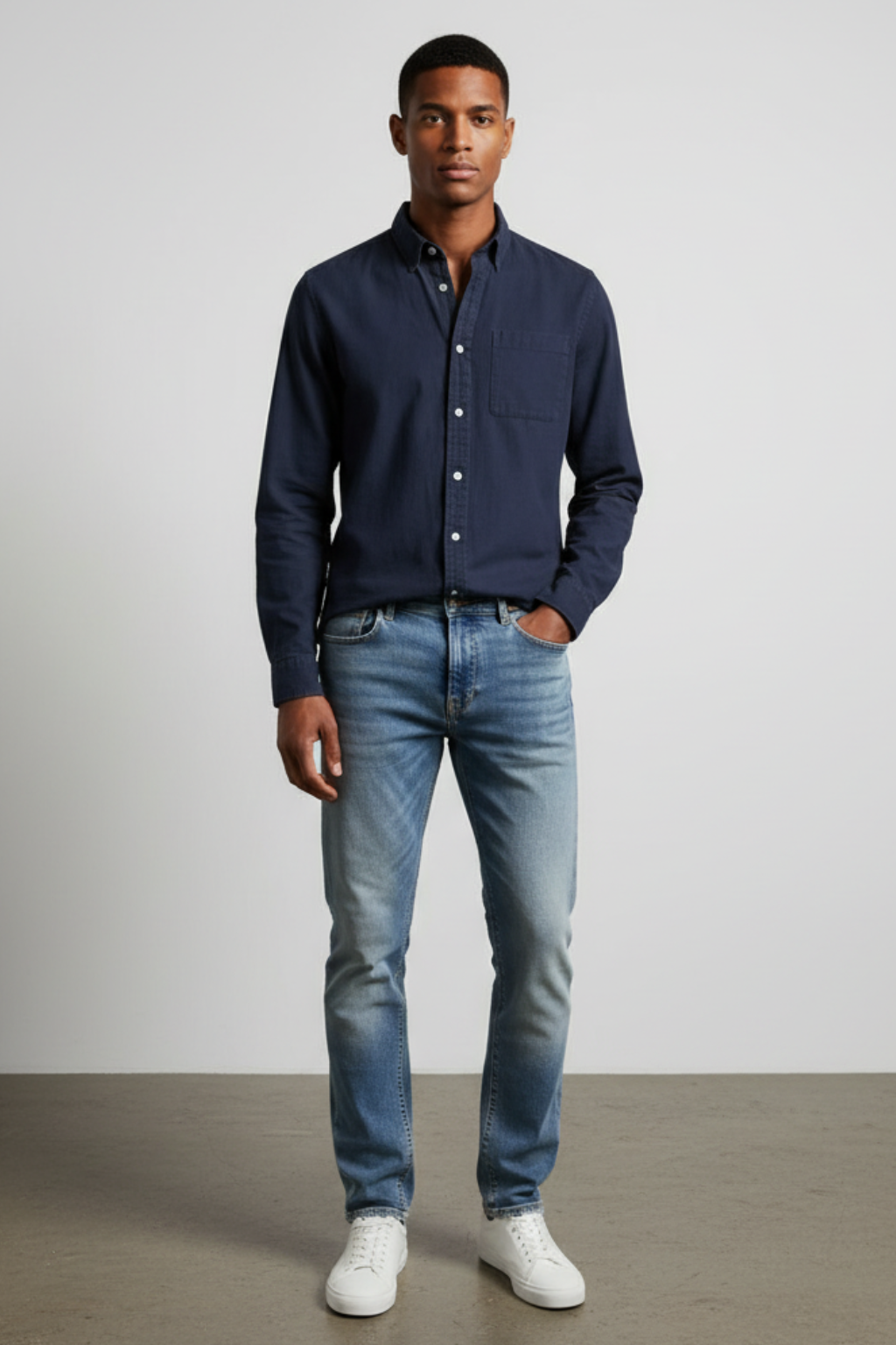 Men’s Long-Sleeve Button-Up Shirt