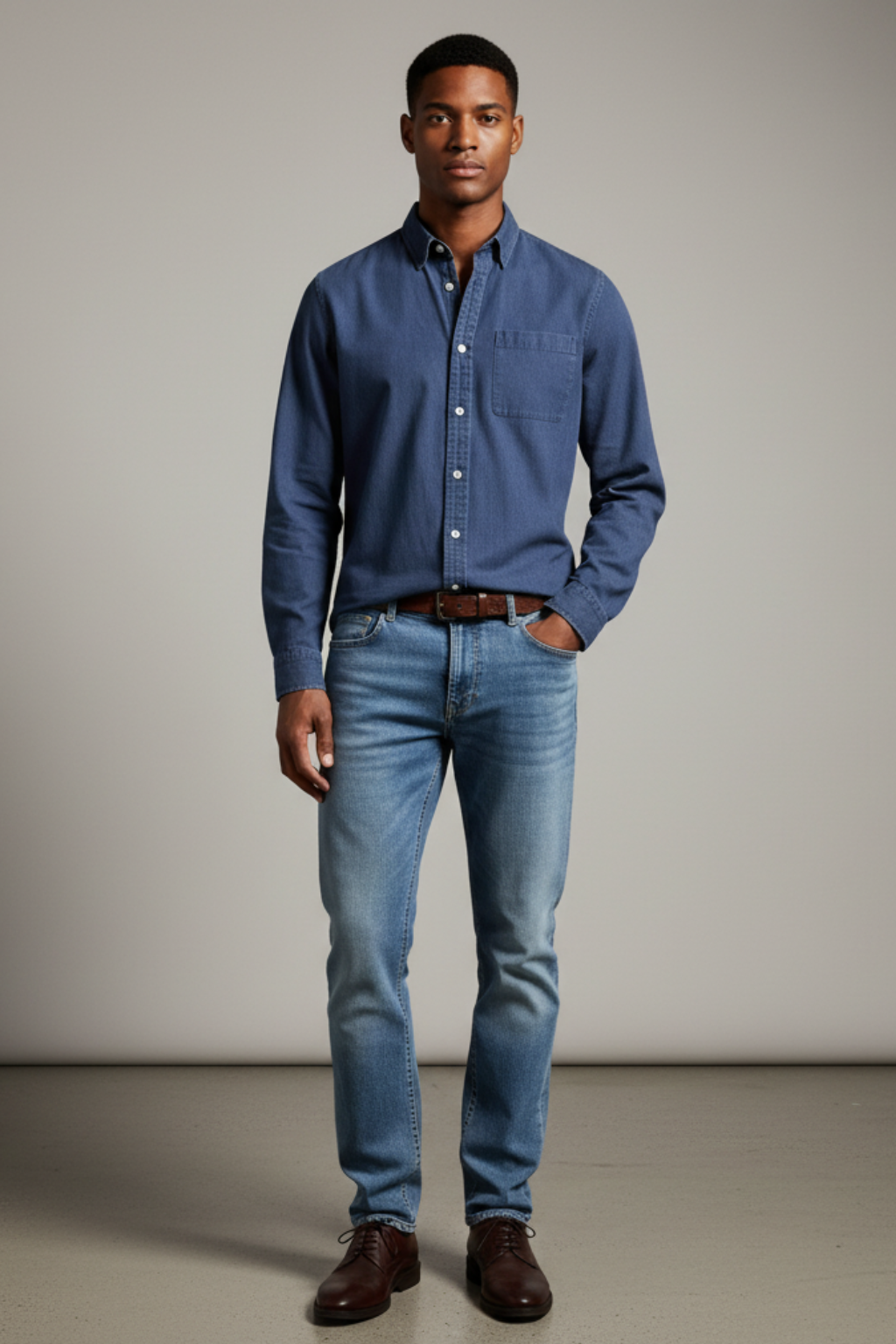 Men’s Long-Sleeve Button-Up Shirt