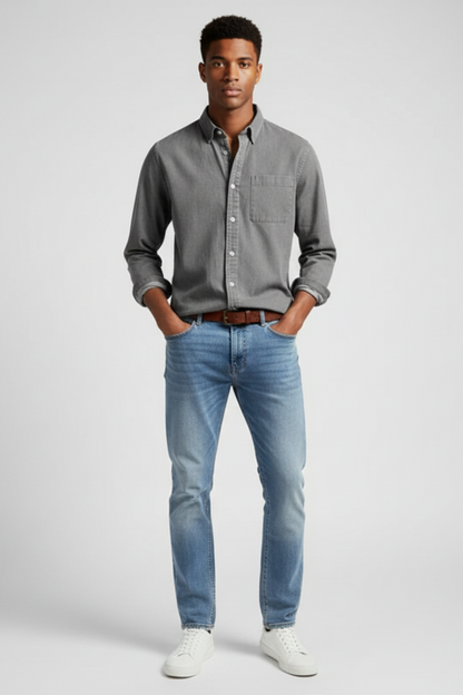 Men’s Long-Sleeve Button-Up Shirt