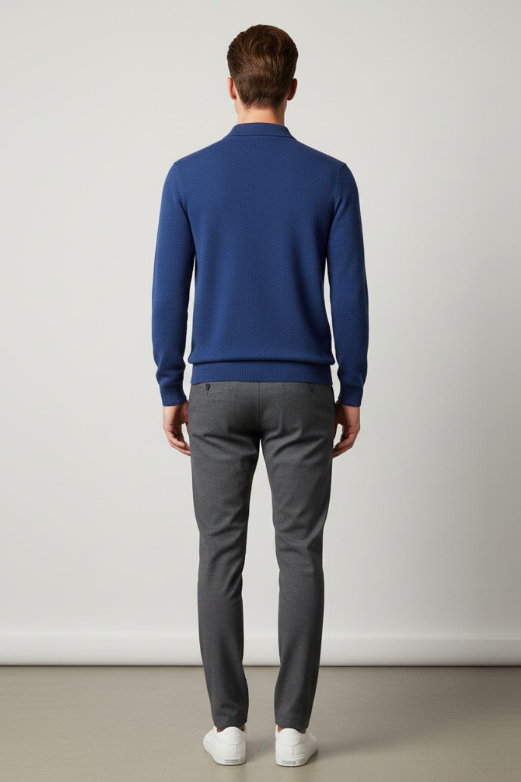 Men’s Long Sleeve Polo Sweater