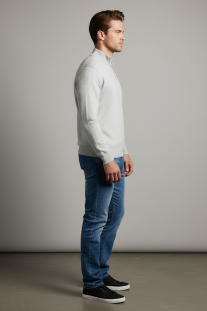 Men’s Merino Wool V-Neck Sweater