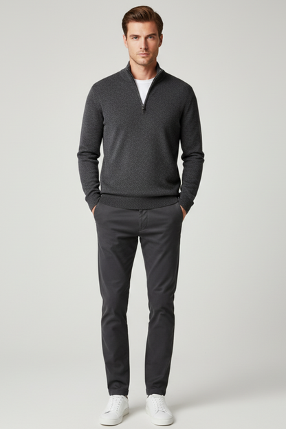 Men’s Merino Wool V-Neck Sweater