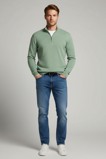 Men’s Merino Wool V-Neck Sweater