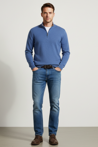 Men’s Merino Wool V-Neck Sweater